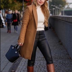 Zara Camel Wool Coat